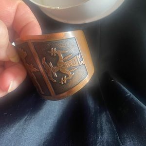 Kokopelli Cuff copper handcrafted 7.5 “